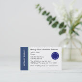 Notare Public Business Cards Visitenkarte (Stehend Vorderseite)