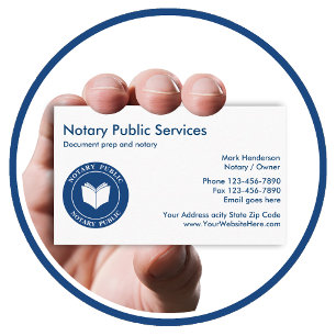 Notare Public Business Cards Visitenkarte