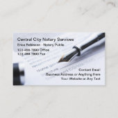 Notare Public Modern Simple Business Cards Visitenkarte (Vorderseite)