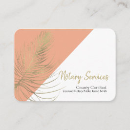 Notare Services Gold Earthy Square Business Card Visitenkarte