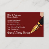 Notare Visitenkarte (Vorderseite)