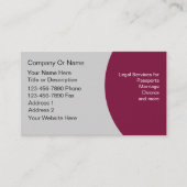 Notare Visitenkarten Visitenkarte (Vorderseite)