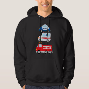 Notarfahrzeuge Feuerwehrauto Hoodie