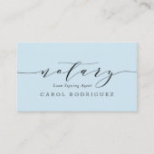 notarielle Agent-Kreditkarte Visitenkarte (Vorderseite)