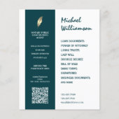 Notarin im sauberen Stil Flyer (Vorne)