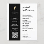 Notarin im sauberen Stil Flyer (Vorne)