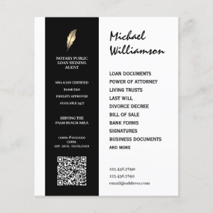 Notarin im sauberen Stil Flyer