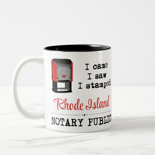 Notarinsel Came Saw gestanzt Zweifarbige Tasse (Links)