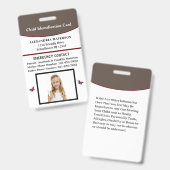 Notarkarte für Kinder-ID Ausweis (Vorder- & Rückseite)