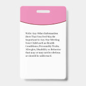 Notarkarte für Kinder-ID Ausweis (Rückseite)