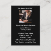 Notarkarten für öffentliche Unternehmen Visitenkarte (Vorderseite)