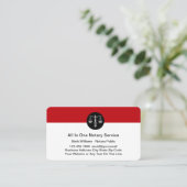 Notarkarten für öffentliche Unternehmen Visitenkarte (Stehend Vorderseite)