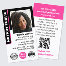 Notarkredit Signieren Agent Foto ID Pink