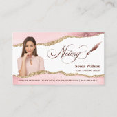 Notarkredit Signierung Agent QR-Code Einfügen von Visitenkarte (Vorderseite)