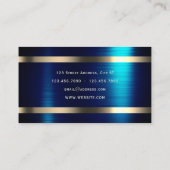 Notarlogo gold und blau visitenkarte (Rückseite)