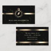 Notarlogo golden visitenkarte (Vorne/Hinten)