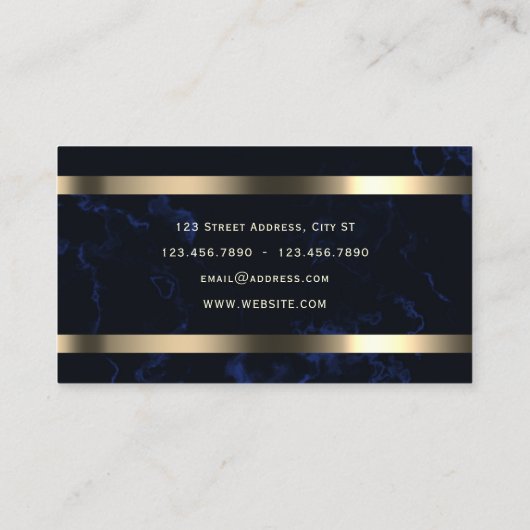 Notarlogo golden visitenkarte (Rückseite)