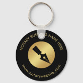 Notarmarken für Schwarz-Gold-Werbung Schlüsselanhänger (Rückseite)