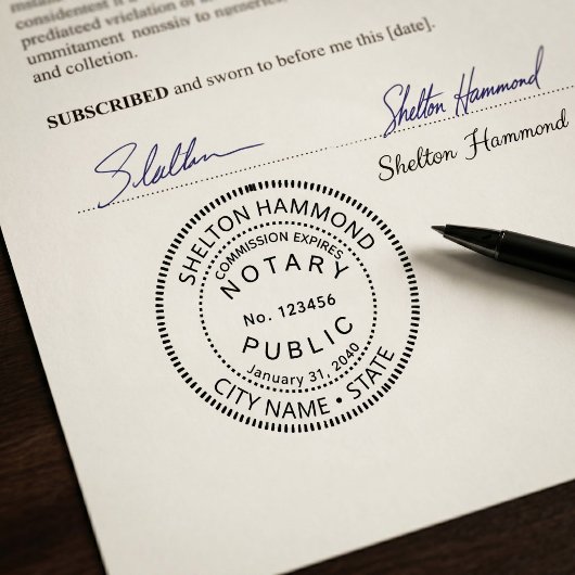 Notarrecht schwarz permastempel