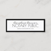 Notars-schwarze u. weiße angrenzende Karte (Vorderseite)