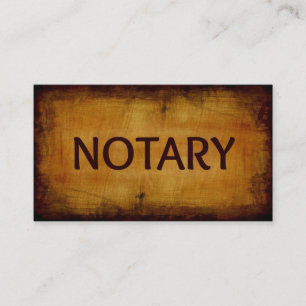 Notary Antique Wood Grain Business Card Visitenkarte