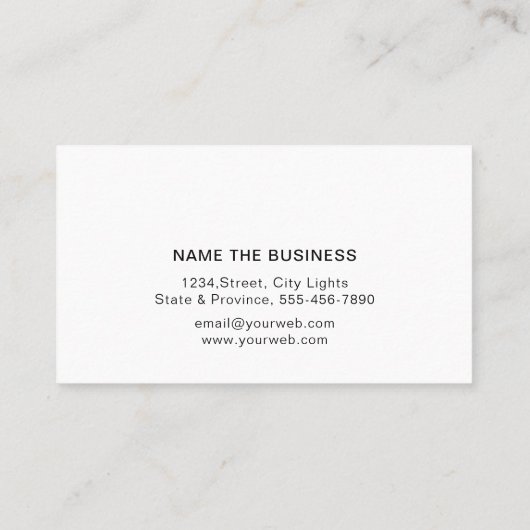 Notary Bank Agent Gold Nib Business Card Visitenkarte (Rückseite)