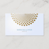 Notary Business Card Circle Dots Motiv Visitenkarte (Vorderseite)