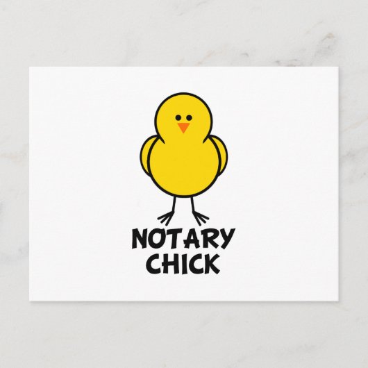 Notary Chick Postkarte (Vorderseite)