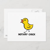 Notary Chick Postkarte (Vorne/Hinten)