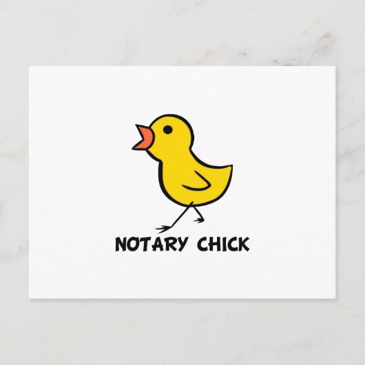Notary Chick Postkarte (Vorderseite)