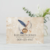 Notary Digital Business Card Einladung (Stehend Vorderseite)