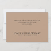 Notary Digital Business Card Einladung (Rückseite)