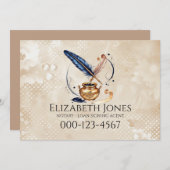 Notary Digital Business Card Einladung (Vorne/Hinten)