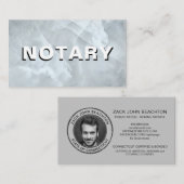 *~* NOTARY FOTO Fett MARBLE Signierung Agent Visitenkarte (Vorne/Hinten)
