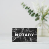 *~* NOTARY FOTO Fett MARBLE Signierung Agent Visitenkarte (Stehend Vorderseite)