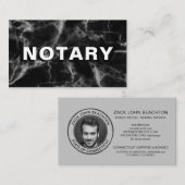 *~* NOTARY FOTO Fett MARBLE Signierung Agent Visitenkarte (Vorne/Hinten)