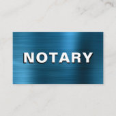 *~* NOTARY FOTO METAL AQUAMARIN Signature Agent Visitenkarte (Vorderseite)