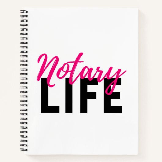 Notary Life SpiralNotebook Notizblock (Vorderseite)