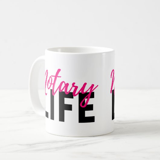 Notary Life Tasse (Vorderseite Links)