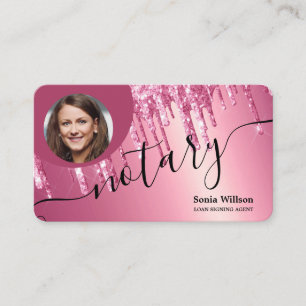 Notary Loan Signature Agent Moderne Add your Foto Visitenkarte