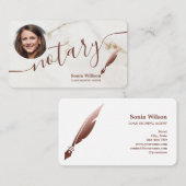 Notary Loan Signature Agent Moderne Add your Foto Visitenkarte (Vorne/Hinten)