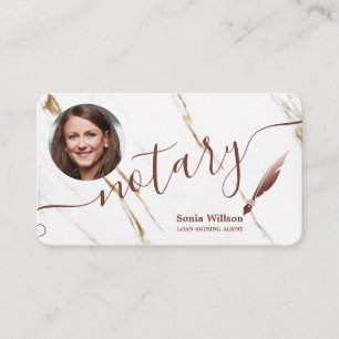 Notary Loan Signature Agent Moderne Add your Foto Visitenkarte