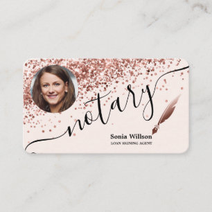 Notary Loan Signature Agent Moderne Add your Foto Visitenkarte