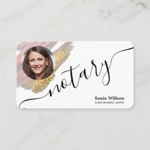 Notary Loan Signature Agent Moderne Add your Foto Visitenkarte