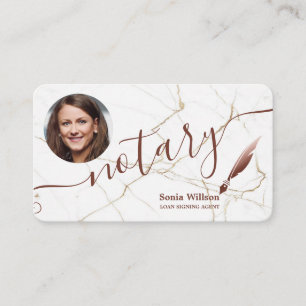 Notary Loan Signature Agent Moderne Add your Foto Visitenkarte
