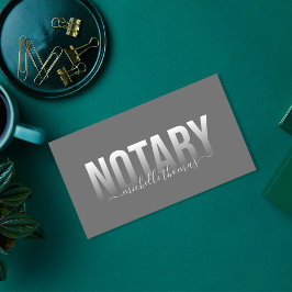 Notary Loan Signing Agent Beruflich Einfach Visitenkarte
