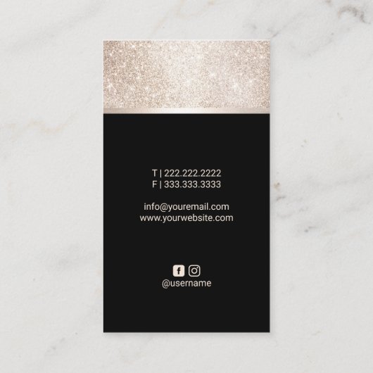 Notary Loan Signing Agent Black & Gold Foto Visitenkarte (Rückseite)