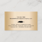 Notary Loan Signing Agent Gold Agate Foto Visitenkarte (Rückseite)