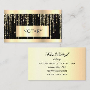Notary Loan Signing Agent Gold Visitenkarte