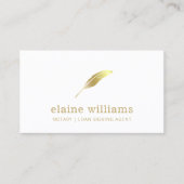 Notary Loan Signing Agent Gold Visitenkarte (Vorderseite)